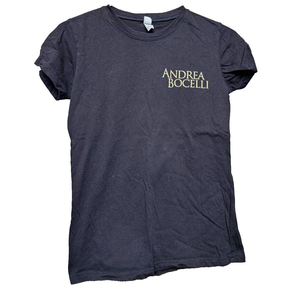 Andrea Bocelli 2012 T-Shirt 2-Sided Black Size M Opera Classical